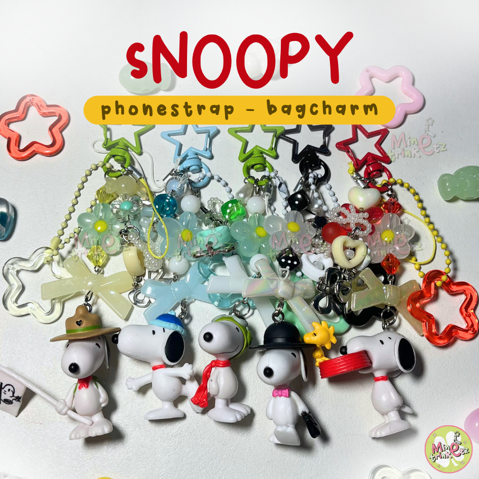 snoopy keychain | snoopy bagcharm | snoopy phonestrap