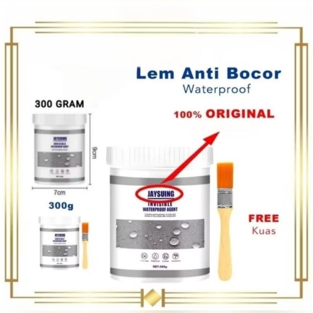 Lem transparan waterproof cat pelapis anti bocor invisible waterproof