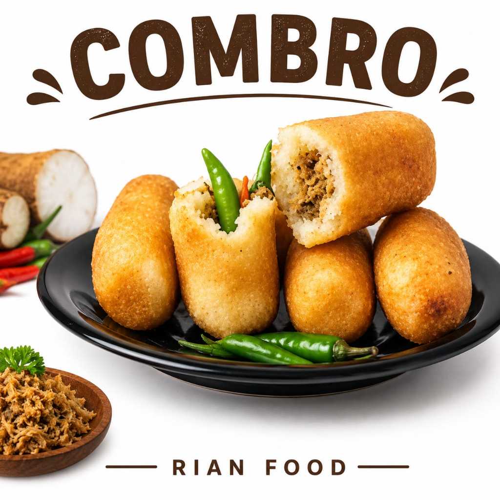 Combro Frozen 500 Gram isi 15 Oncom Cemilan Khas Sunda Tradisional Siap Goreng