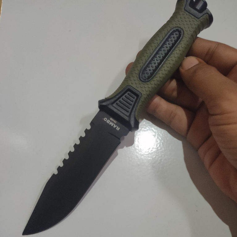 Pisau Survival Rambo 2948B Camping Outdoor Bushcraft