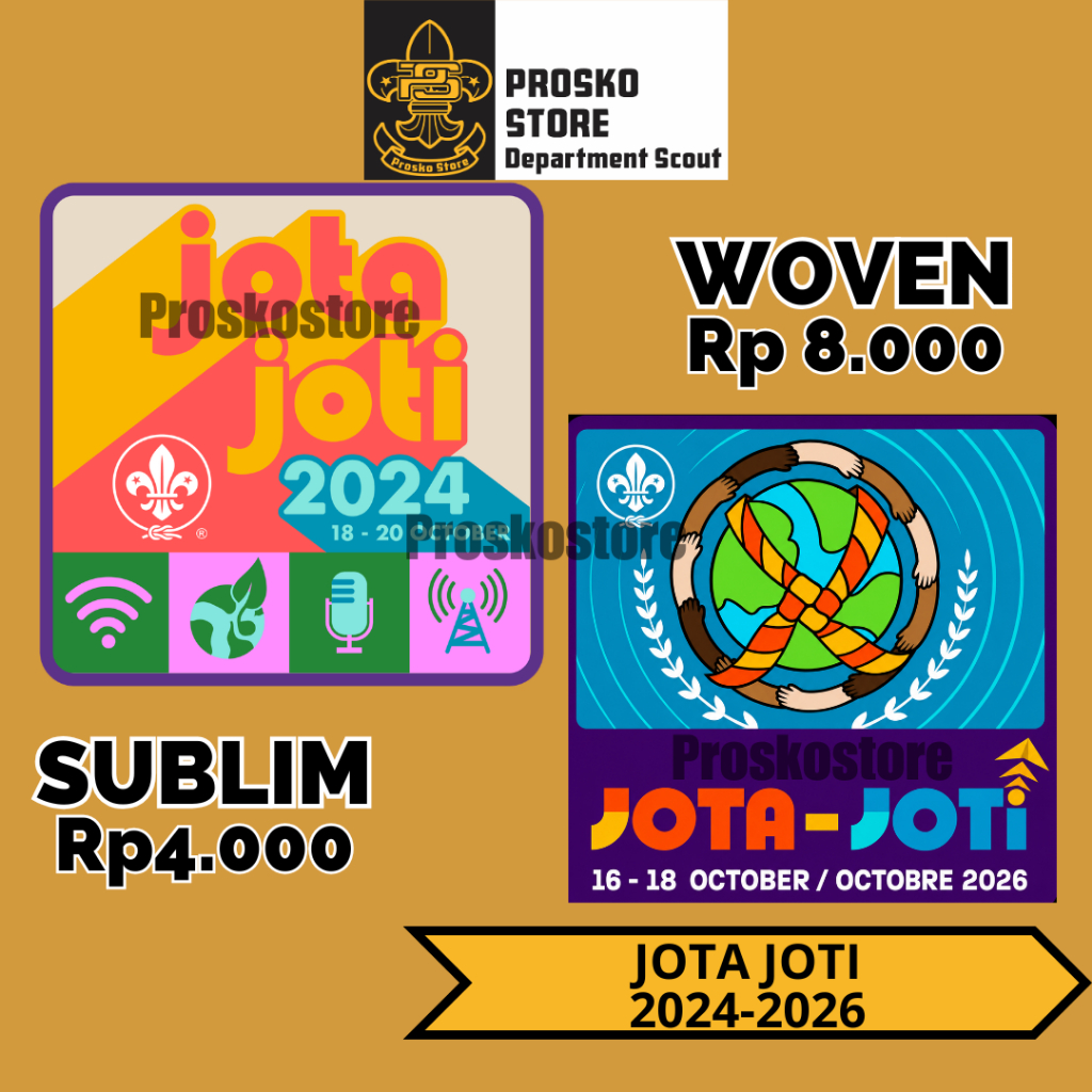 Jota Joti 2024 Woven dan Sublim Patch / Badge - Proskostore