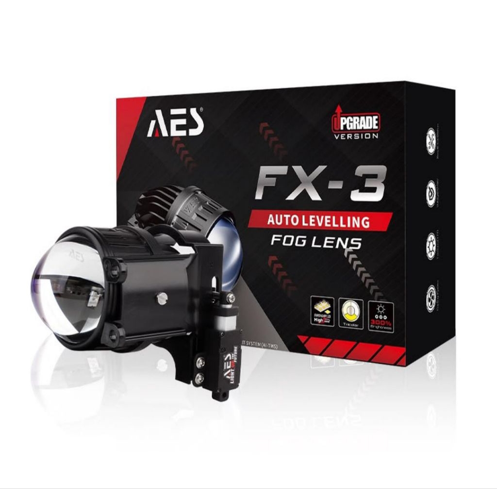 Foglamp Aes FX3 3 Warna Auto Levelling Foglamp 3 Inch Aes