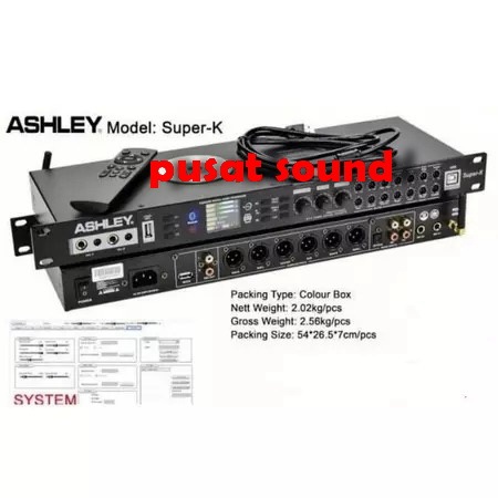 Processor Management ASHLEY SUPER K / SUPERK ORIGINAL KARAOKE DIGITAL AUDIO PROCESSOR
