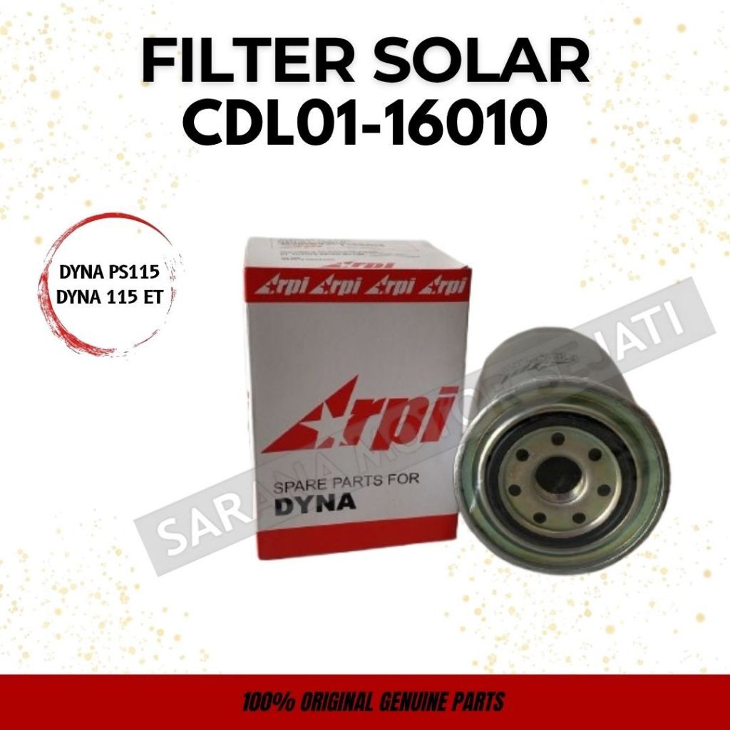FILTER SOLAR TOYOTA ARPI DYNA PS115 DYNA 115 ET; PN : CDL01-16010