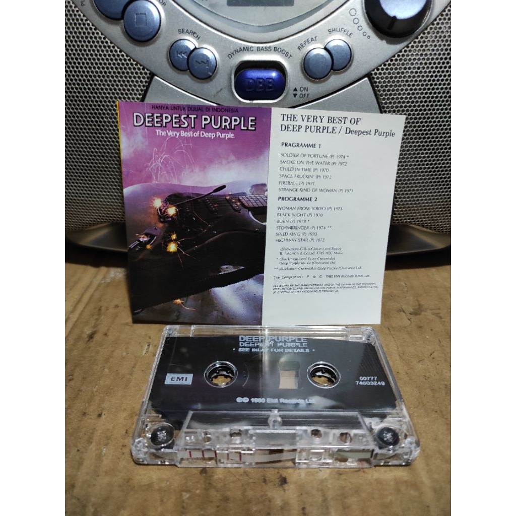 kaset pita the very best of Deep Purple