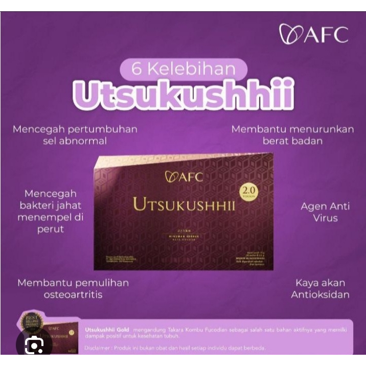 Afc Utsukushhii Gold Suplemen Kesehatan Anti Kanker