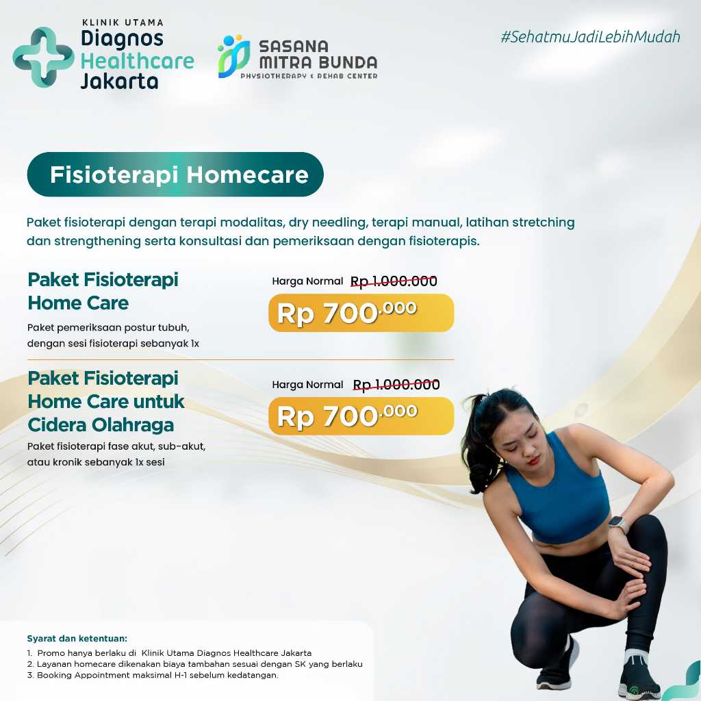 Fisioterapi Homecare  - Klinik Diagnos Healthcare Menteng