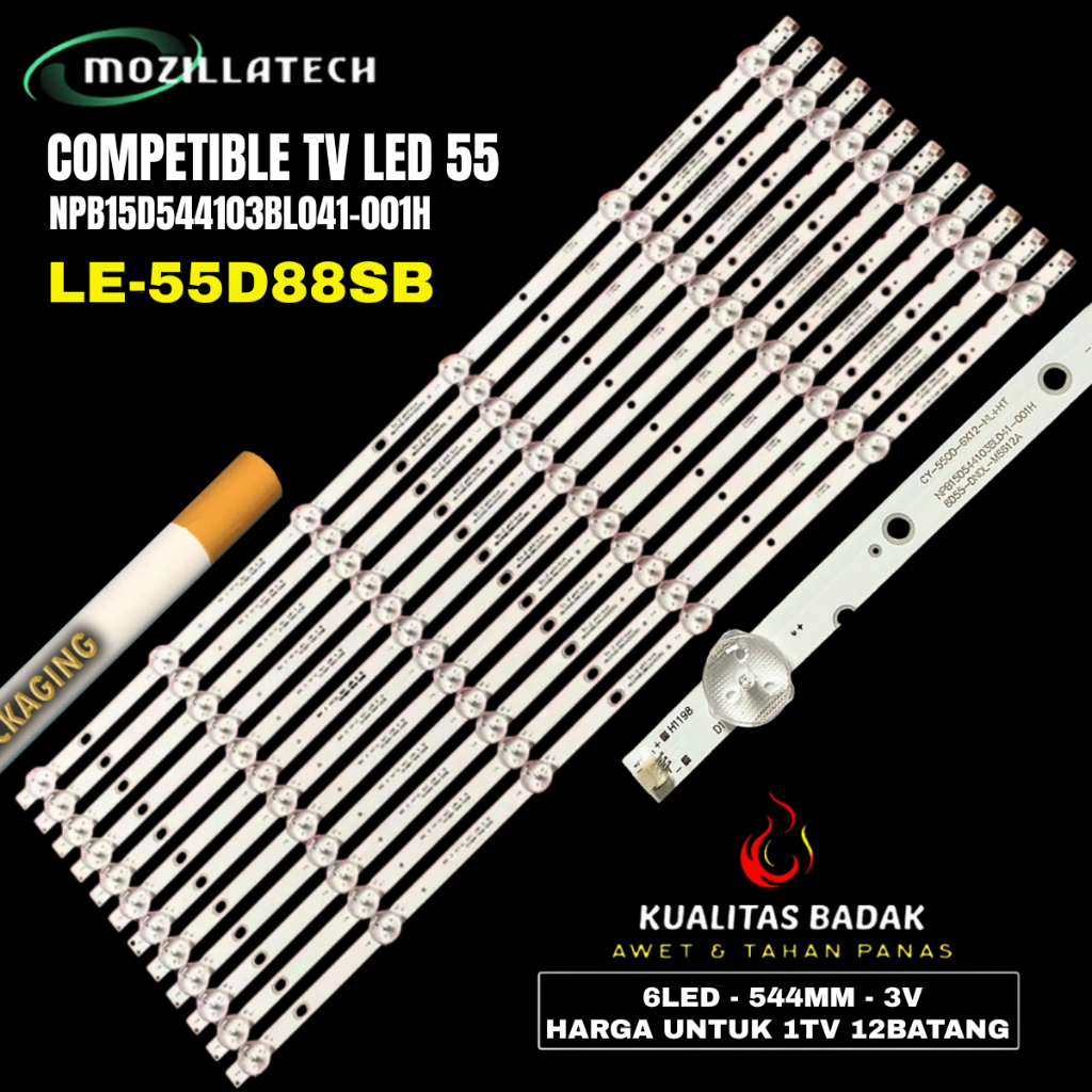 BACKLIGHT AKARI LE-55D88SB 55D88 55 INC NPB15D544103BL041-001H