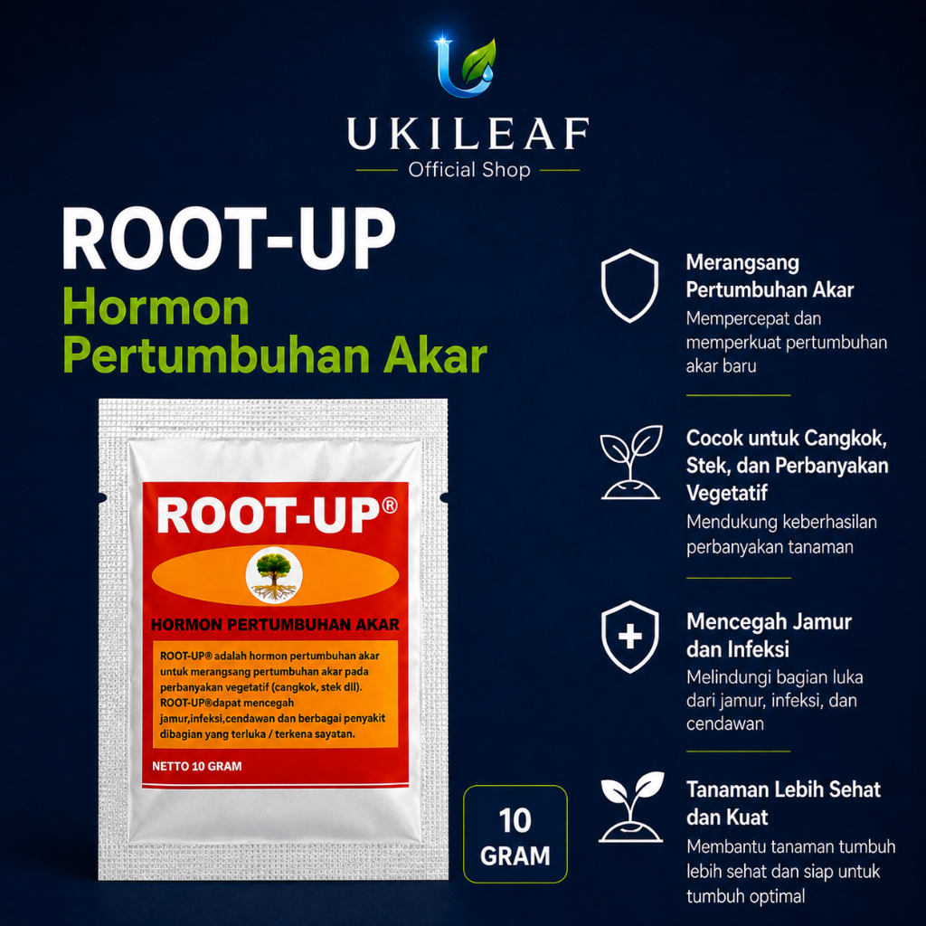 ROOT-UP Hormon Pertumbuhan Akar Stek Tanaman | Root Up Repack 20 Gram | UKILEAF