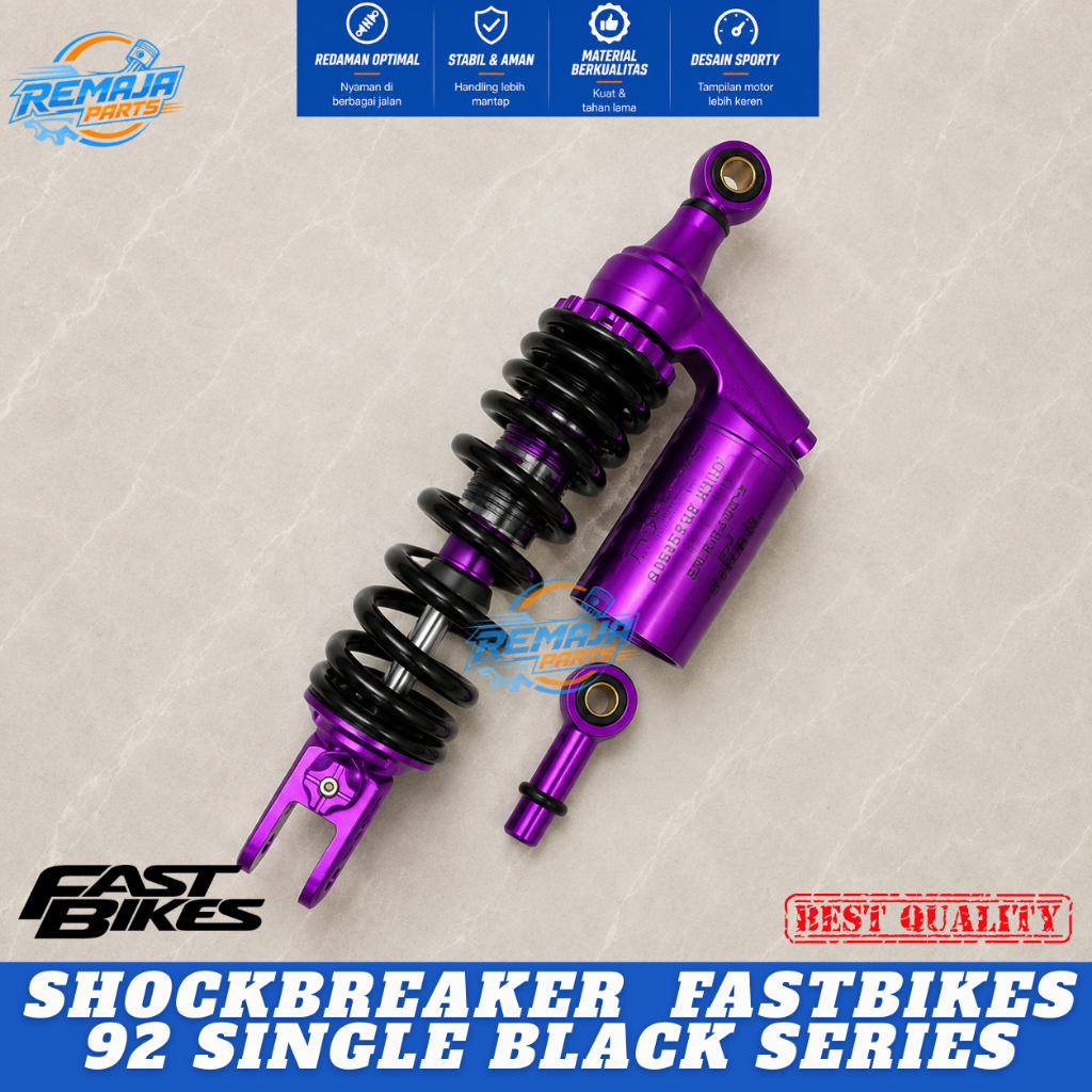 ShockBreaker FastBikes 92 Single Shock Tabung Atas Copy YSS Motor Vario Mio Scoopy Beat Fino DLL