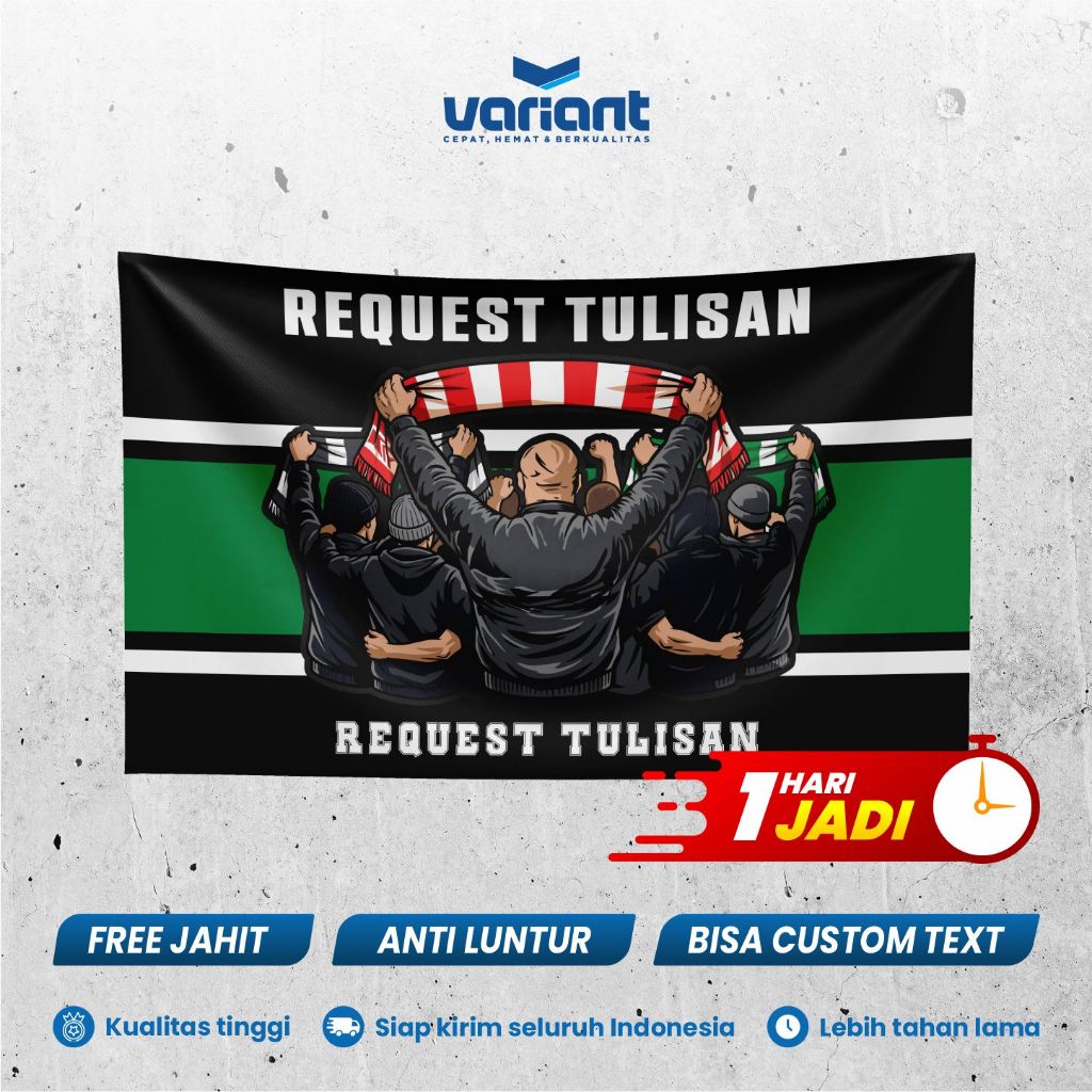 BENDERA SUPORTER BEBAS REQUEST | BENDERA KOMUNITAS | BENDERA KAIN
