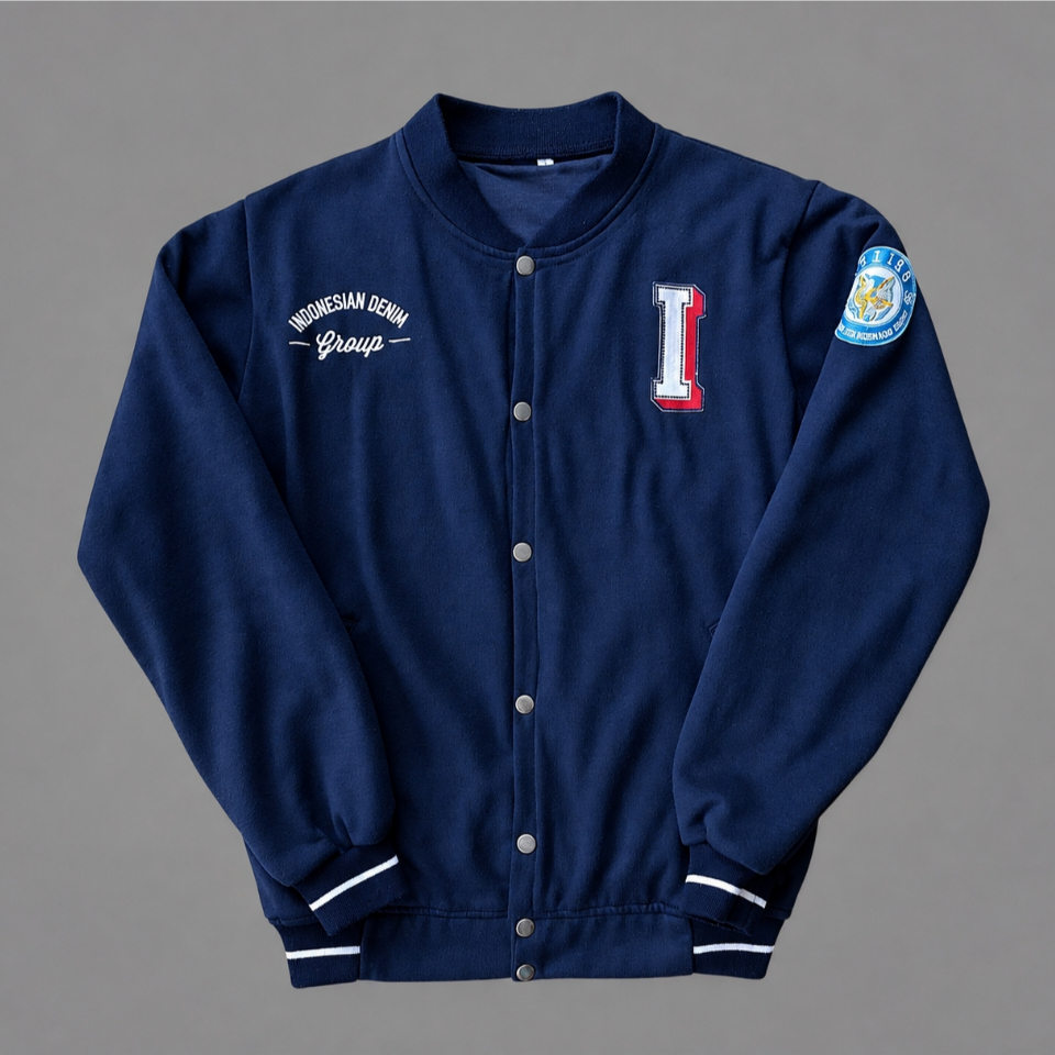 INDONESIAN DENIM GROUP (INDIGO) Official varsity Jacket / baseball jacket