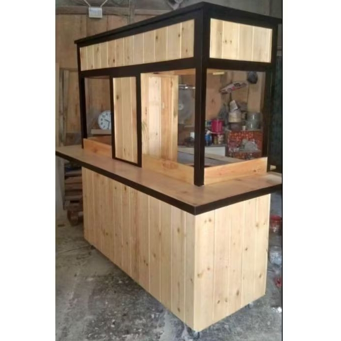 booth angkringan/booth jualan kayu jati belanda