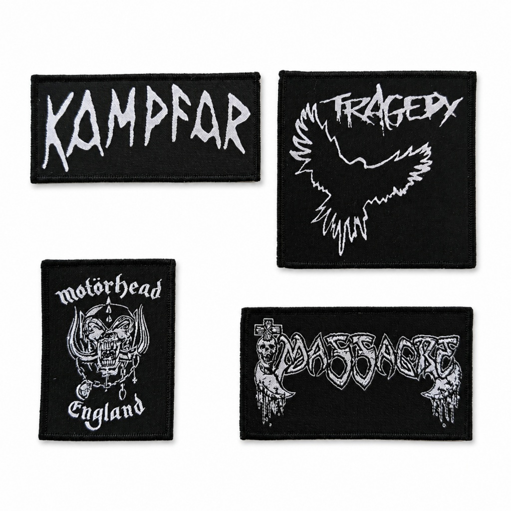 Kampfar/Tragedy/Motorhead/Massacre Woven Patch, Aksesoris untuk battle jacket dan vest - Merchandise