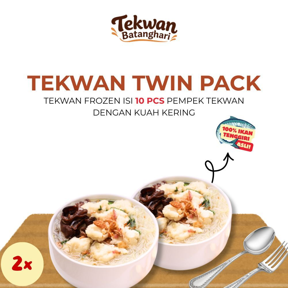 3.TEKWAN BATANGHARI – Tekwan Twin Pack isi 10 Pcs / Taekwan Homemade Ikan Tenggiri Asli Kemasan Beku