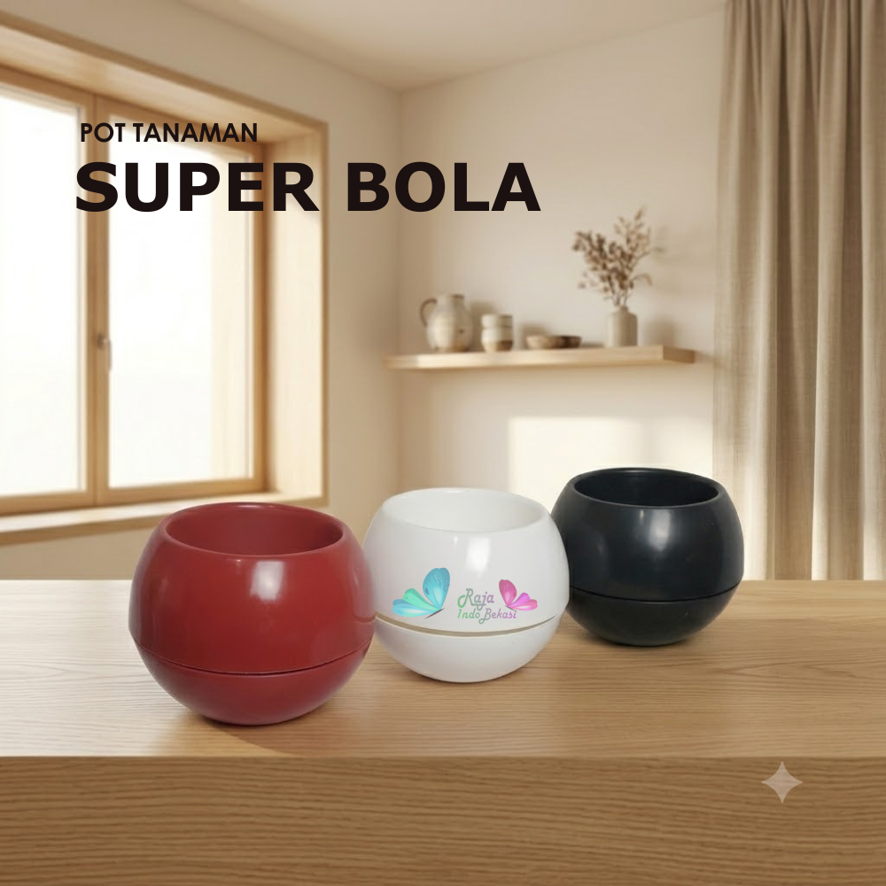 Pot Super Bola Hitam Putih Merah Bata Pot Bulat Vienna Putih Coklat Besar Pot Bola Vienna 677 676 An
