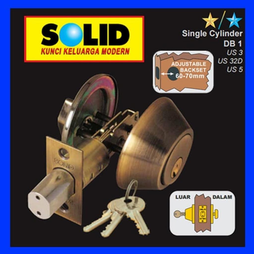 Kunci tambahan - Deadbolt Solid DB 1 US 5