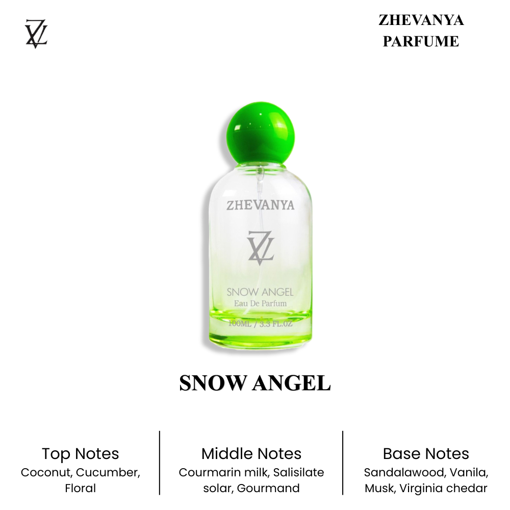 Zhevanya Eau de Parfum - Snow Angel 100ml Parfum Cewek - Minyak Wangi Wanita - Zhevanya Parfum