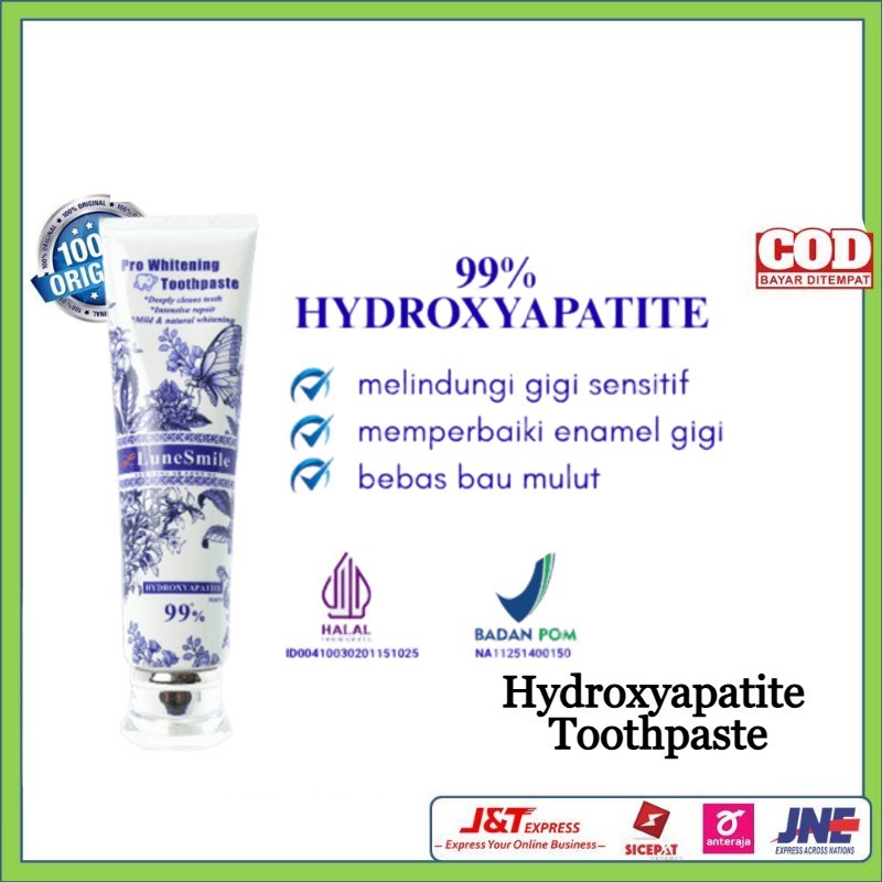 Hydroxyapatite  Toothpaste Lunesmile Odol Pemutih Gigi