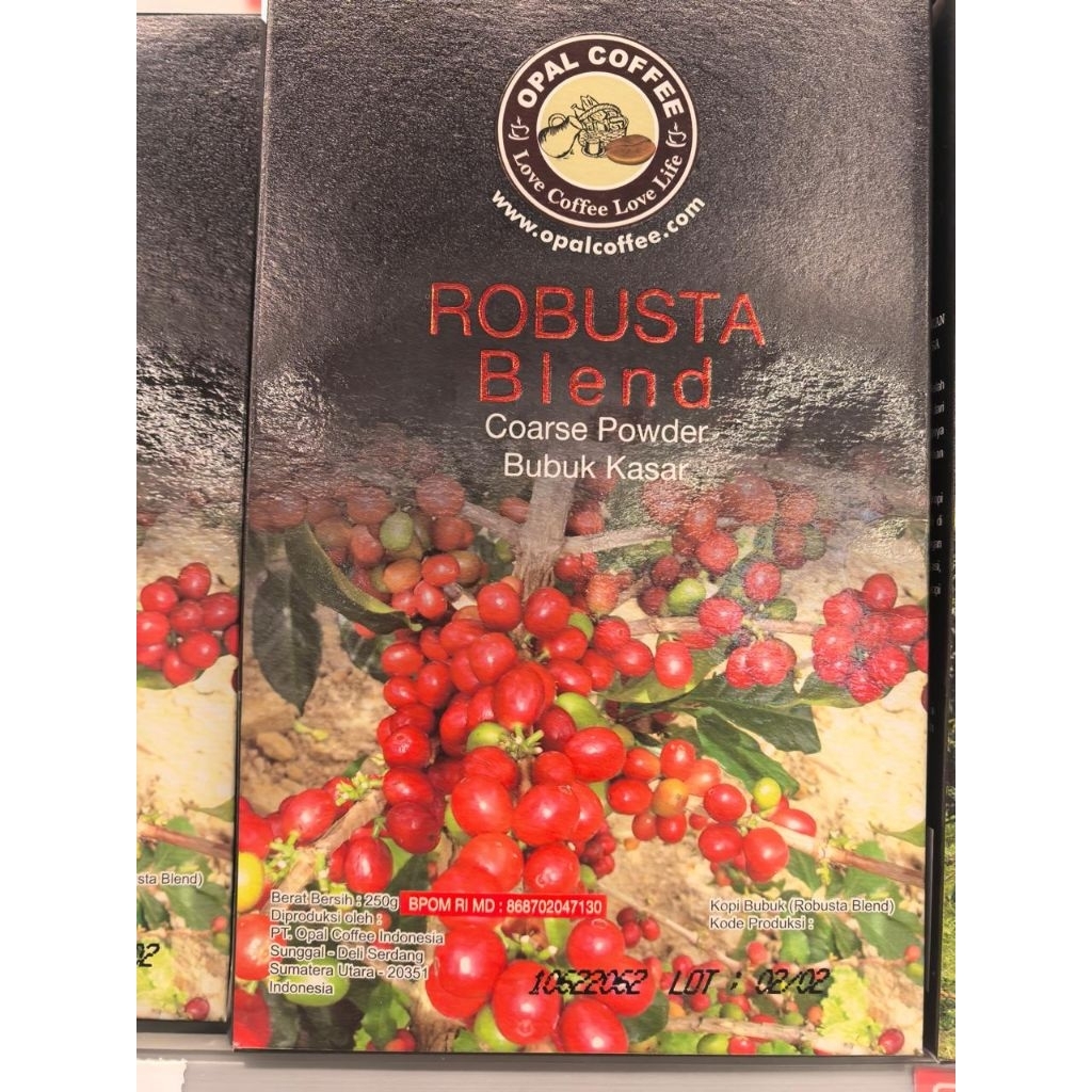 OPAL COFFEE SPECIAL BLEND KASAR. OPAL COFFEE ROBUSTA BLEND KASAR. OPAL COFFEE ARABICA BLEND KASAR. O
