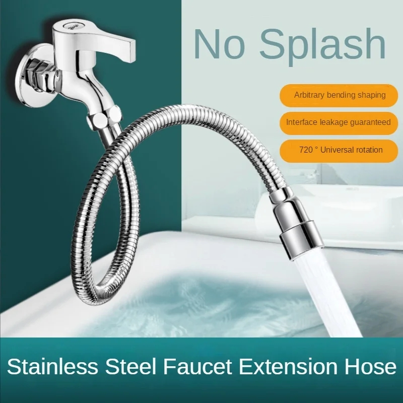 Sambungan Kran Flexible Stainless Steel Faucet Extender Universal Kran Wastafel