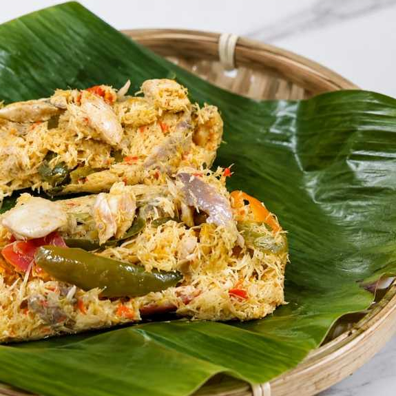 [ BOTOK IKAN PINDANG TONGKOL + MLANDING ISI 2 ] Lauk Botok Ikan Pindang Tongkol Fillet Kelapa Mlandi