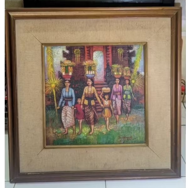 Lukisan Tradisional Gebogan Bali