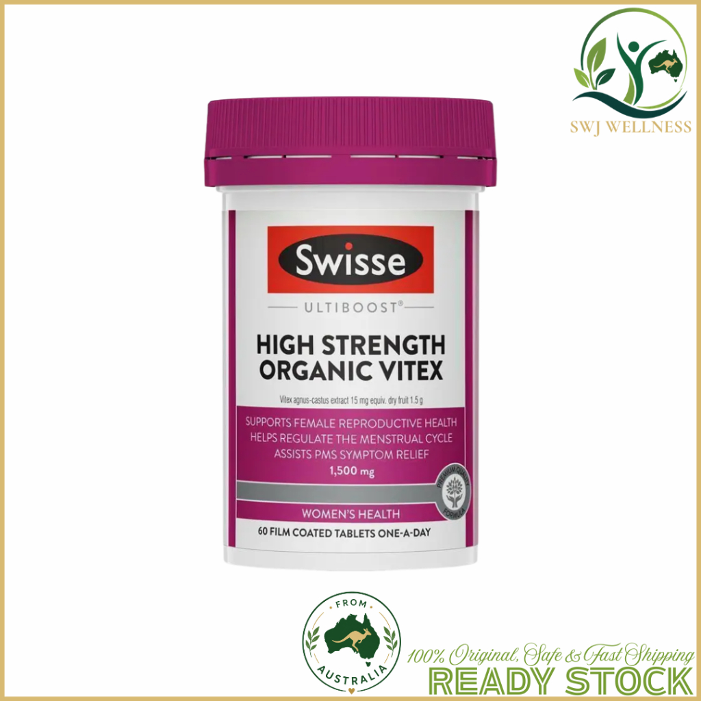 Swisse High Strength Organic Vitex 1500mg 60 Tablets