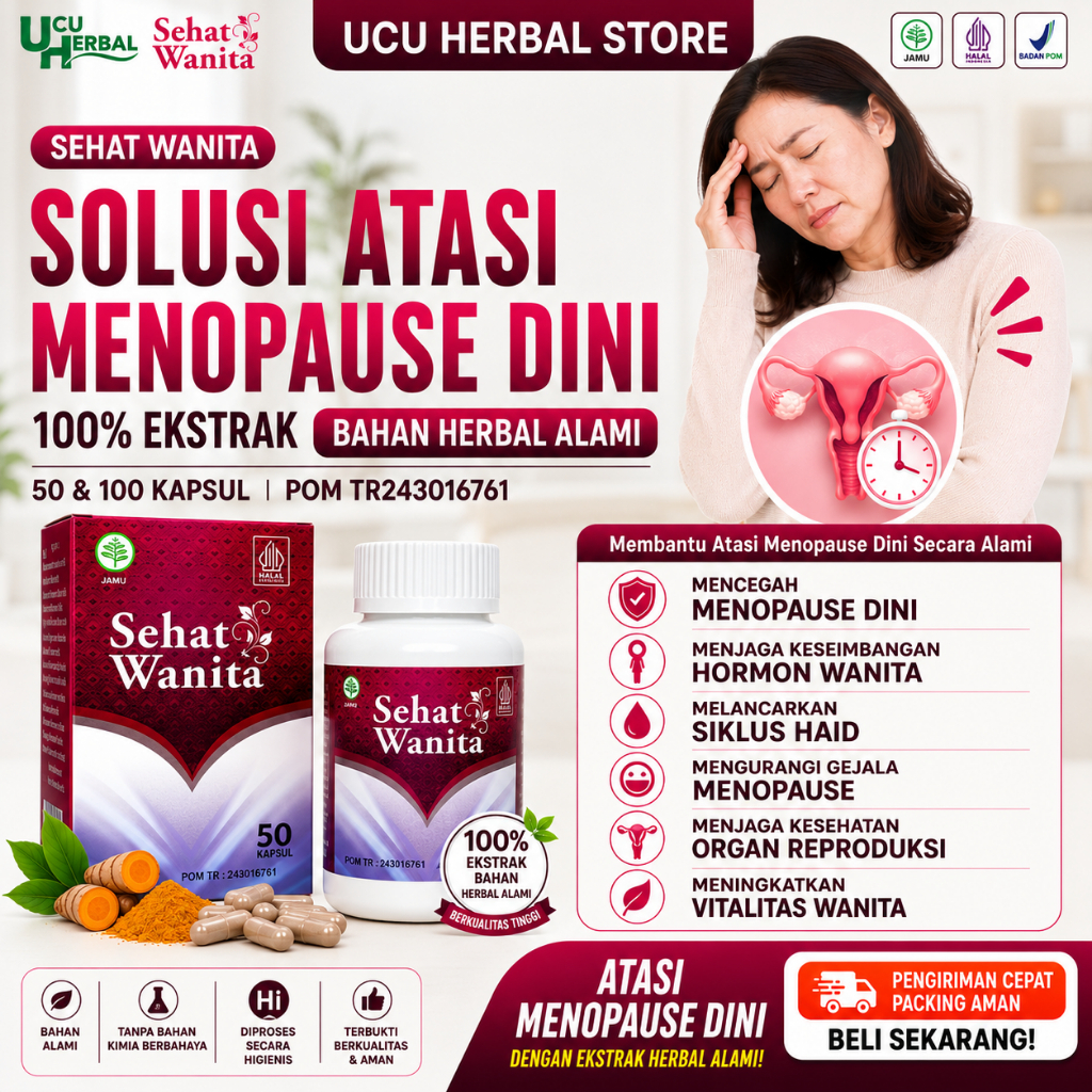Obat Menopause Dini, Pencegah Menopause, Gejala Menopause, Penunda Menopause | Sehat Wanita Isi 50 &