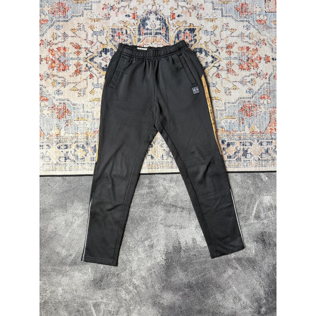 Hangten Spirit Celana Trackpant Nylon S Hitam Training Panjang Balon Parasut Outdoor Gym Lari Olahra