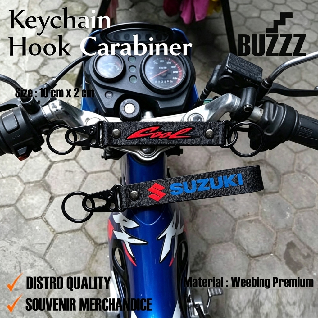 GANTUNGAN KUNCI SUZUKI RK COOL - KEYCHAIN COOL - KARABINER SUZUKI RKCOOL