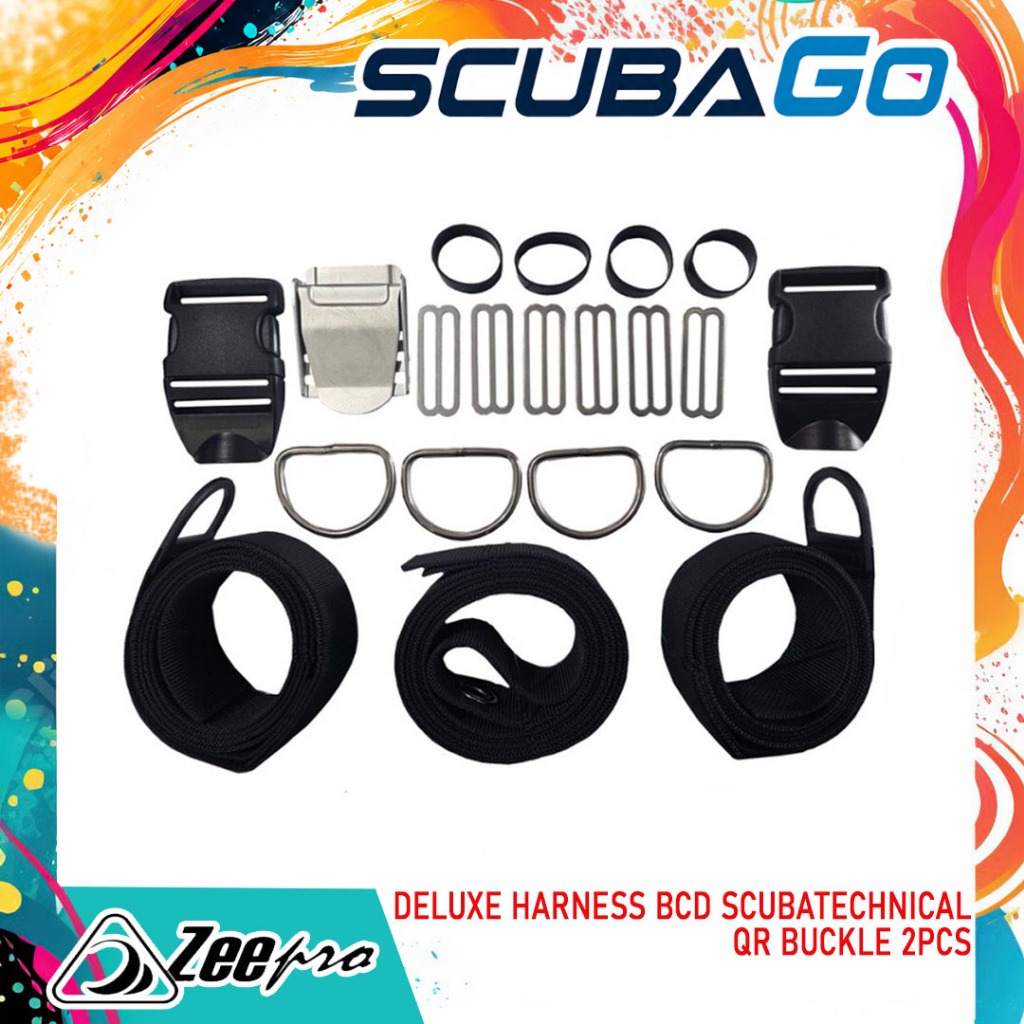 Deluxe Harness BCD ScubaTechnical Quick Release Buckle 2pcs Spare Part BC Selam Scuba Technical Divi