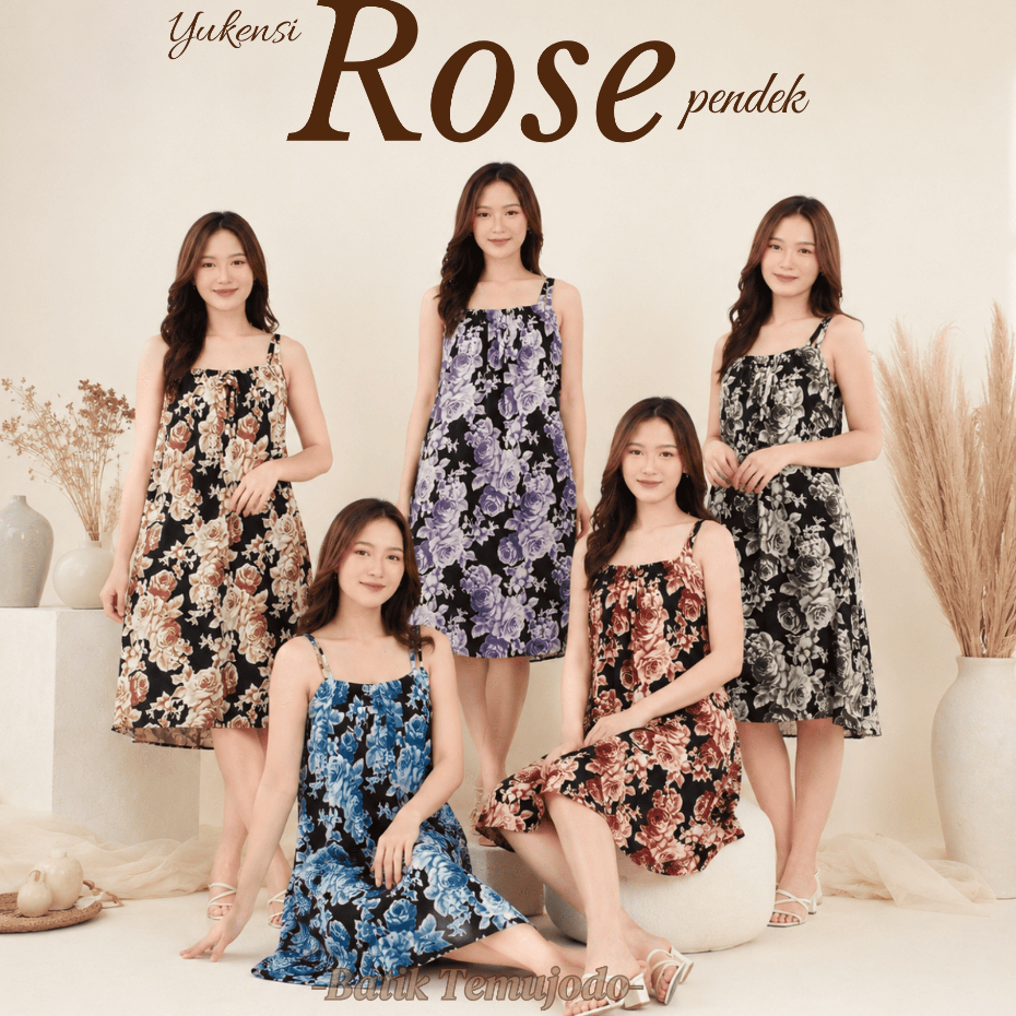BATIK TEMU JODO - Daster Yukensi Motif Bunga Duri