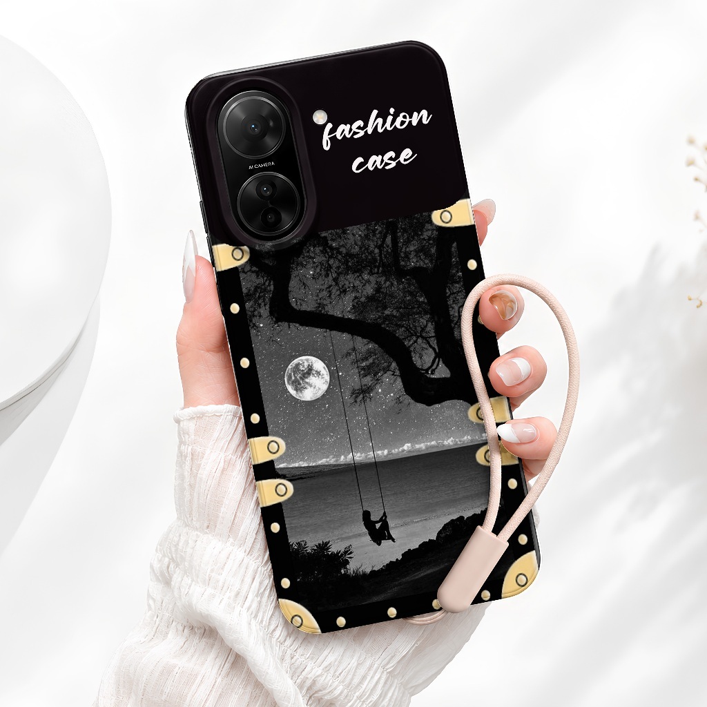 Casing Redmi A5 Soft TPU Fashion Case + Strap Tali Gantung