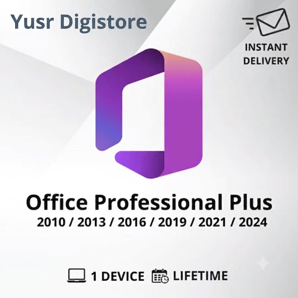 Office Pro Plus 2024 | 2021 | 2019 | 2016 | 2013 | 2010 Original Key Lifetime