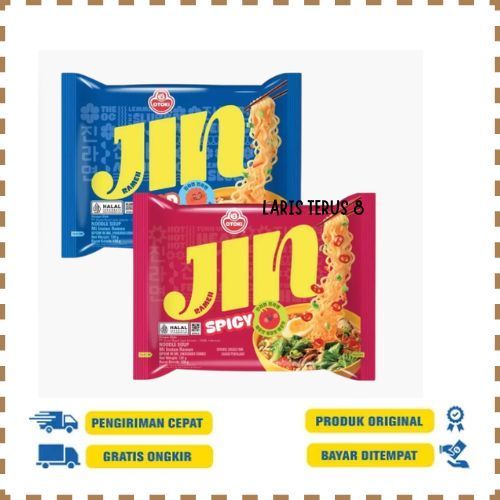 JIN Ramen Spicy HALAL 120g - Mie Instan Pedas Ramyeon | Mie Kuah Pedas | Mie Korea Halal Viral Ramyu