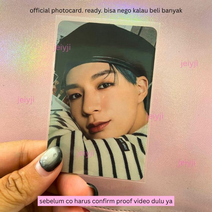 nct photocard official - lee jeno candy lab round pc nct dream