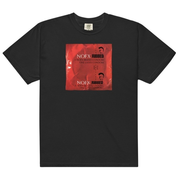 NOFX RIBBED TAG COMFORT COLORS SIZE L T SHIRT