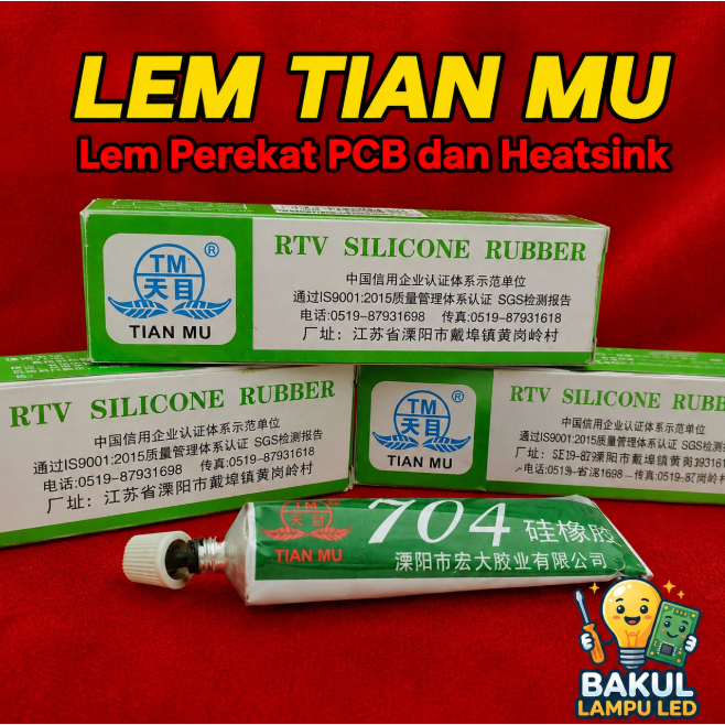 LEM TIANMU (ISI HITAM) PEREKAT PCB LED ~Bakul_Lampu_Led~