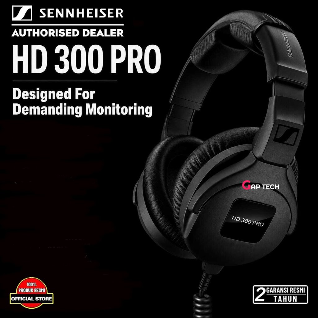 SENNHEISER HD 300 PRO Professional Monitoring Headphone Original