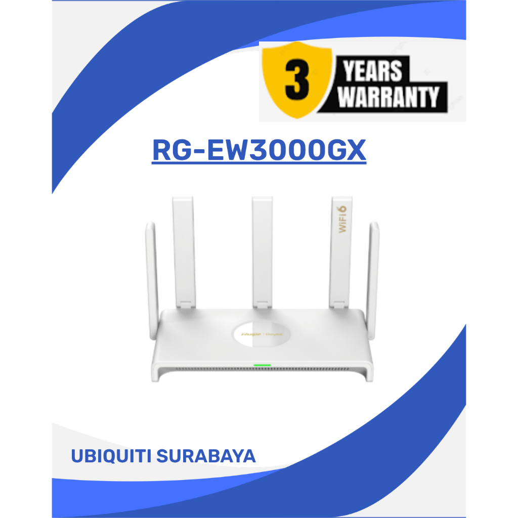 Ruijie Reyee RG-EW3000GX Wi-Fi 6 Dual-band Pengganti EW1800GX-PRO