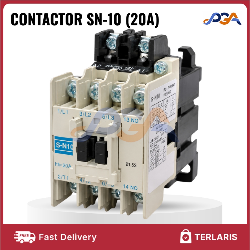 CONTACTOR SN-10 ( 20A ) / KONTAKTOR SN-10 ( 20A )