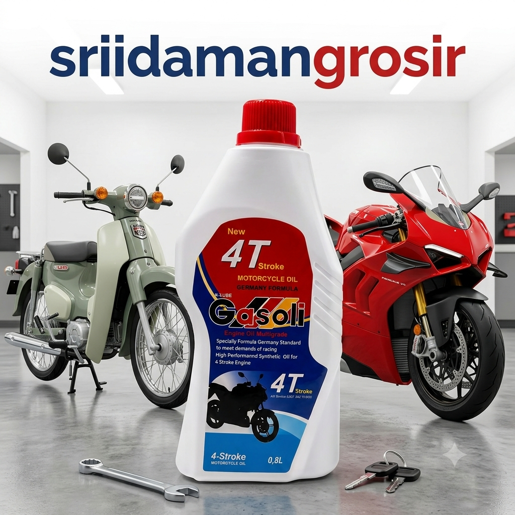 Oli Mesin Gasoli Manual BEBEK utk Motor Manual 4t Stroke Germany Formula Sae20w50 0.8L 800ml jamin o
