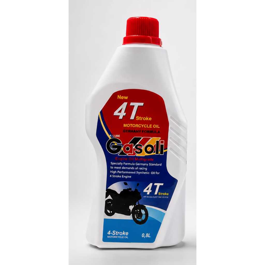 OLI MESIN MOTOR MANUAL GIGI BEBEK Gasoli 4T Stroke Motor Oil 0.8L Engine Oil Multigrade Untuk 4 Stro