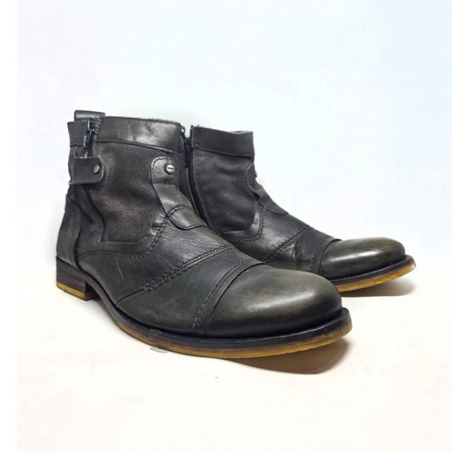 Size 44 | AM Shoes company Chelsea Rugged Boots leather pria