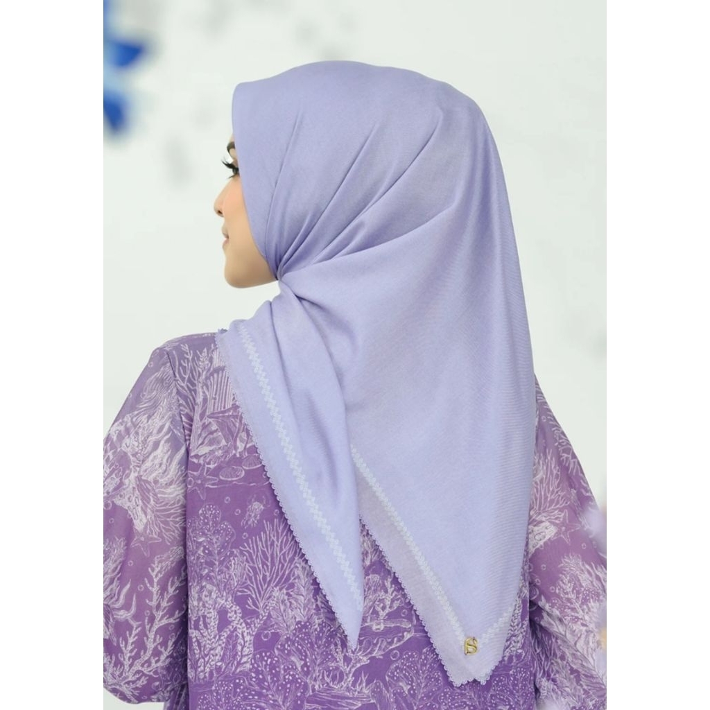 Buttonscarves Today Scarf Lavender NEW Fullset