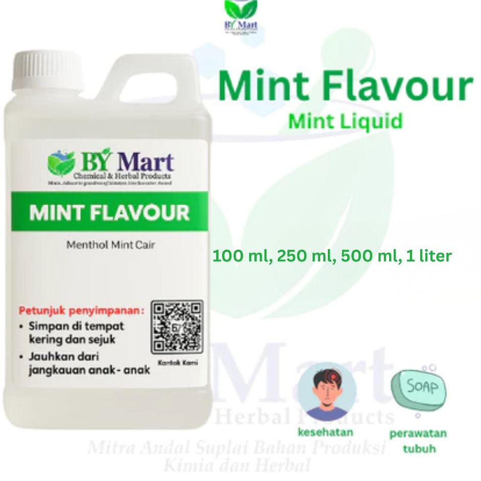 BY KIMIA & HERBAL - Peppermint / Mint Liquid / Menthol Mint Cair / Mint Flavour / Minyak Mint