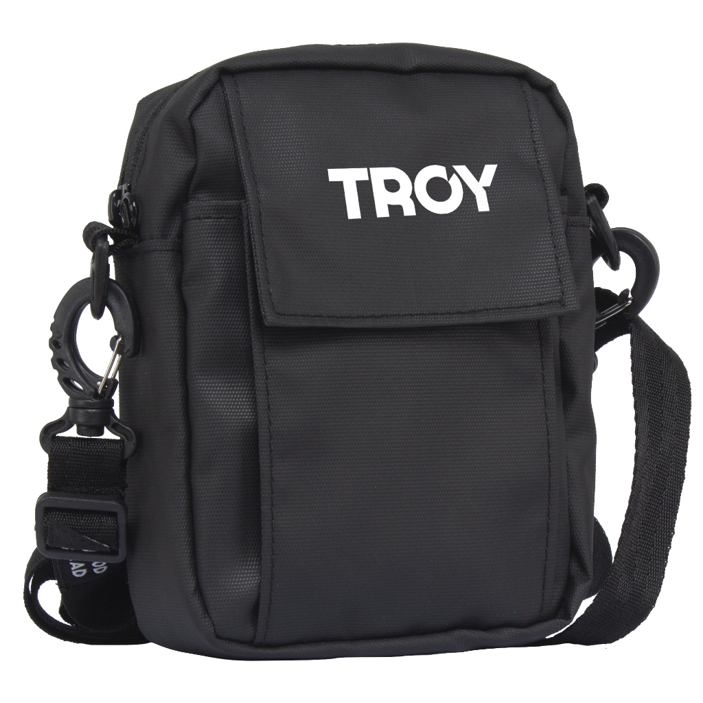 Troy Company Mini Sling Bag Black Slice - Tas Selempang Hitam SBD 3685