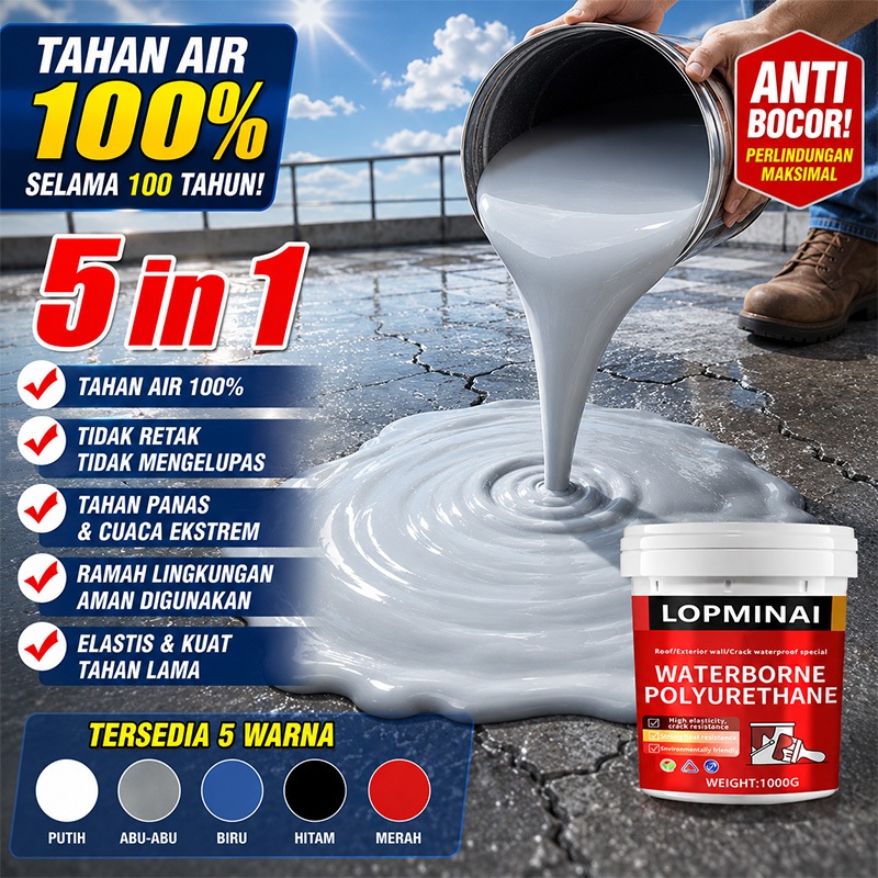 Lem Anti Bocor dan Rembes Cat Anti Bocor 1KG Lem Genteng Anti Bocor Lem Tembok Retak penambal bocor 