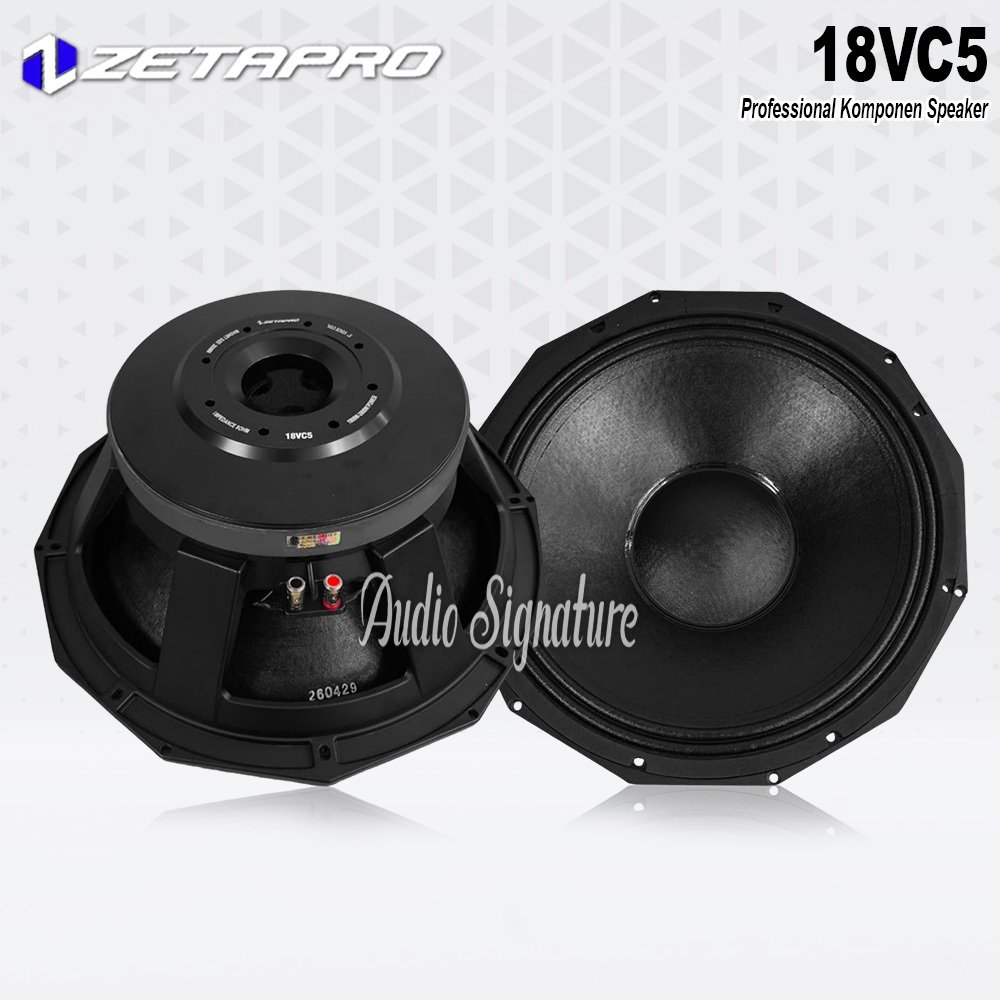 Komponen Speaker 18 Inch ZETAPRO 18VC5 | 18 VC5 Original